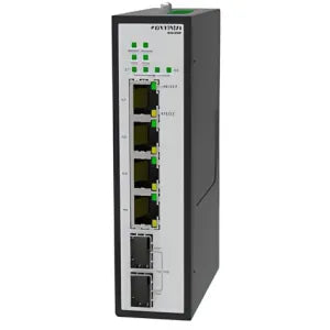 SWITCH NO GESTIONADO CON 4 PUERTOS 2.5G POE+ CON MONTAJE EN RIEL DIN DE NIVEL INDUSTRIAL SH3306P FERTRON