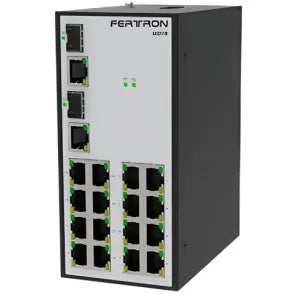 SWITCH NO GESTIONADO DE 18 PUERTOS CON MONTAJE EN RIEL DIN DE NIVEL INDUSTRIAL SH3118 FERTRON