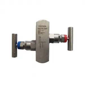 VÁLVULA MANIFOLD DE 2 VÍAS BRIDA HEMBRA X MACHO TEFLÓN FERTRON