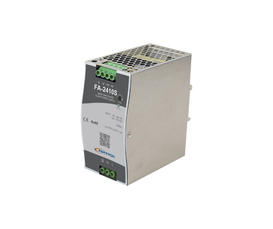 FUENTE DE ALIMENTACIÓN CONMUTADA SLIM FA-2410S | 24VDC, 10A, 240W, RIEL DIN – FERTRON