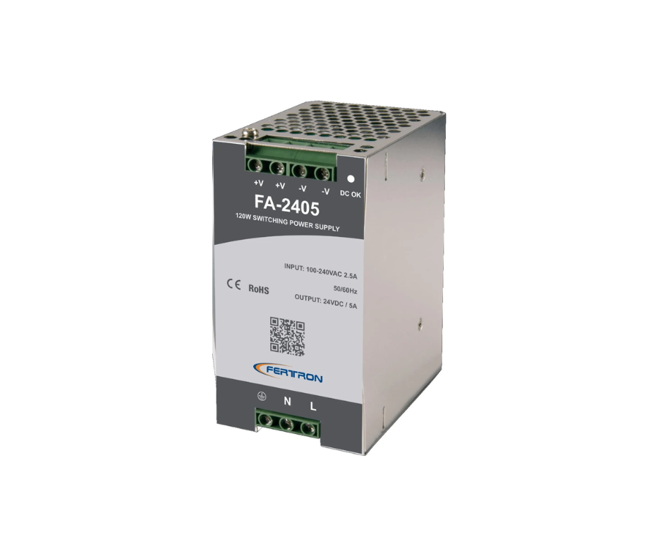 FUENTE DE ALIMENTACIÓN CONMUTADA FA-2405 | 24VDC, 5A, 120W, RIEL DIN FERTRON