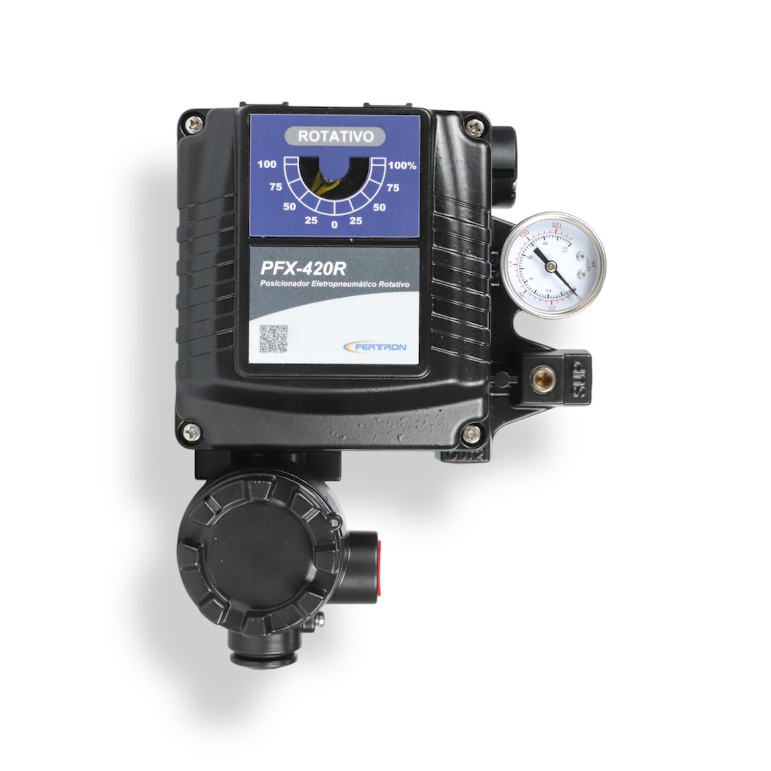 POSICIONADOR ELECTRONEUMÁTICO PFX-420R, ROTATIVO, DE DOBLE ACCIÓN, SEÑAL DE ENTRADA 4-20 mA, FERTRON